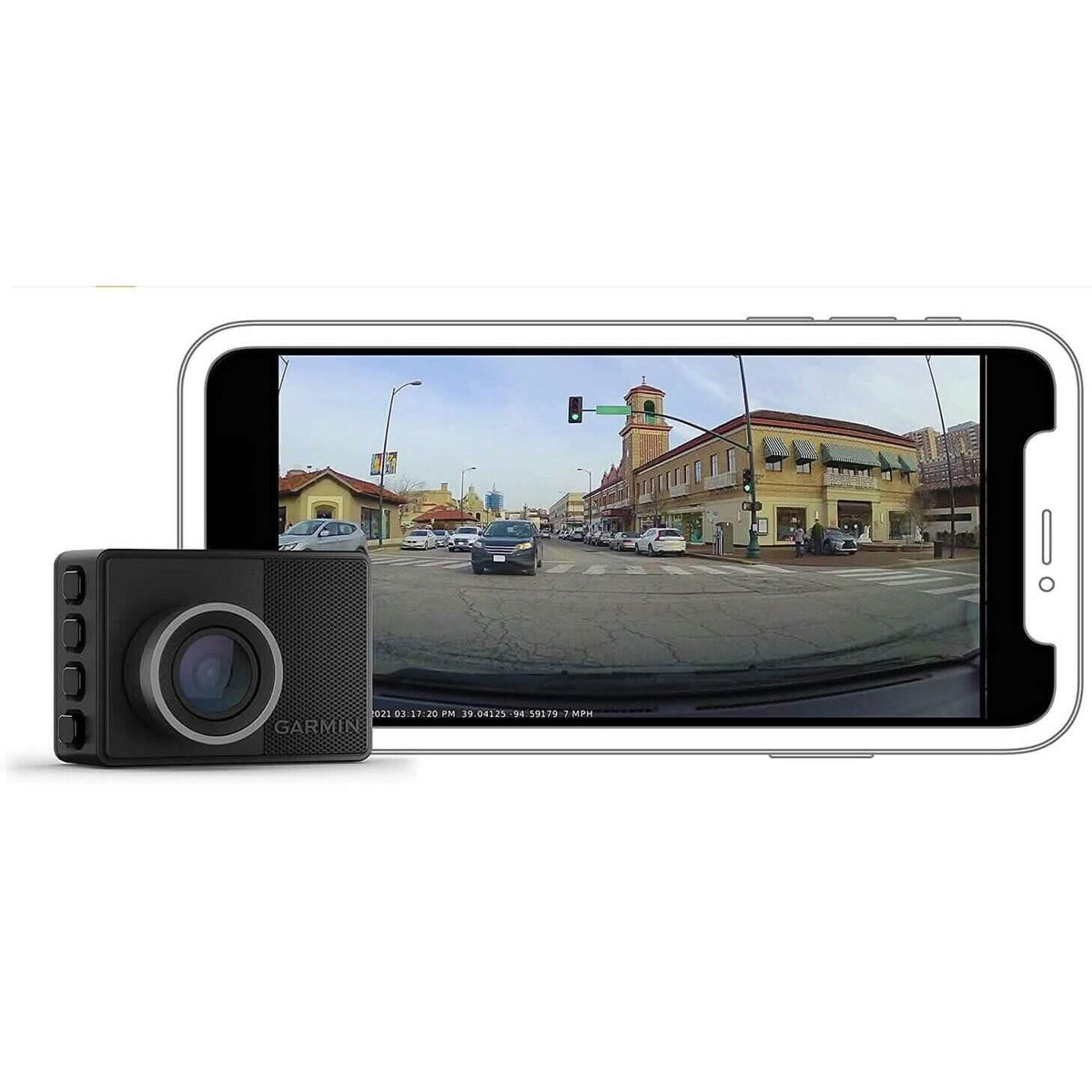 Garmin Dash Cam 57 1440p 140-degree FOV Voice Control Compact and Discreet - A-1 Thread Vault