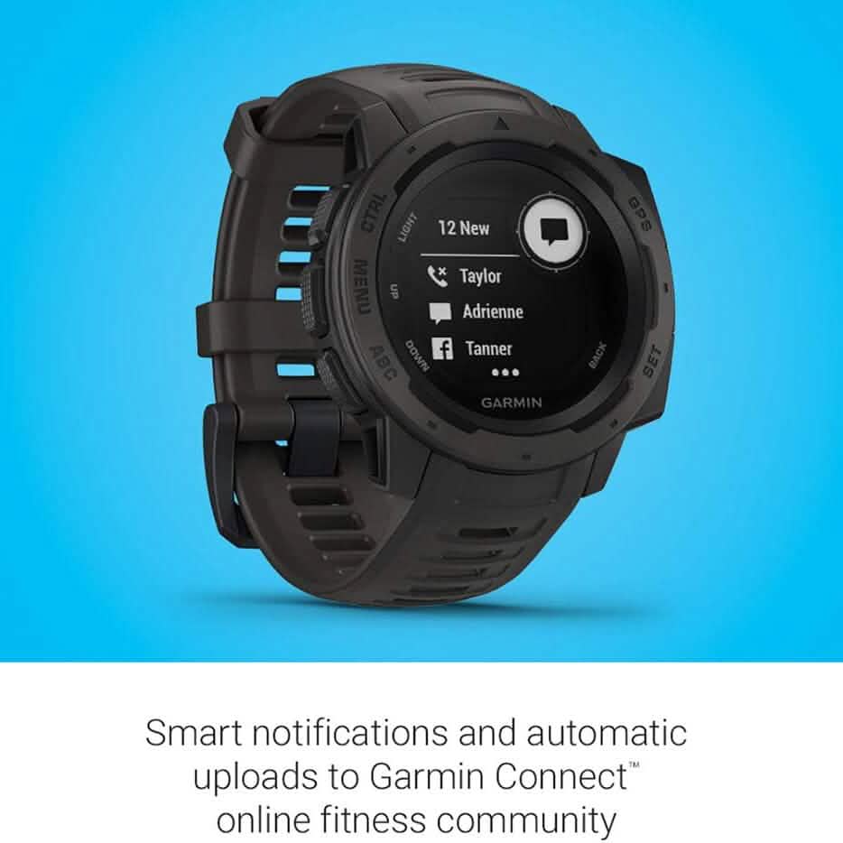 Garmin Instinct, Rugged Outdoor Watch with GPS (Refurbished) - A-1 Thread Vault