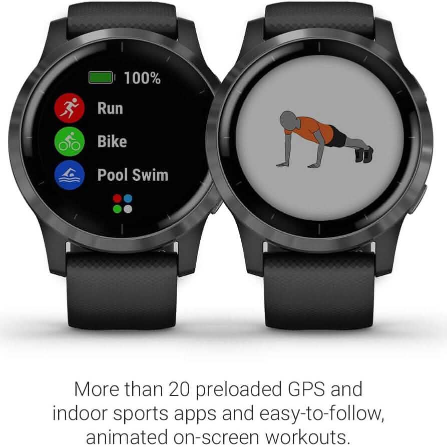 Garmin Vivoactive 4 GPS Smartwatch (Refurbished) - A-1 Thread Vault