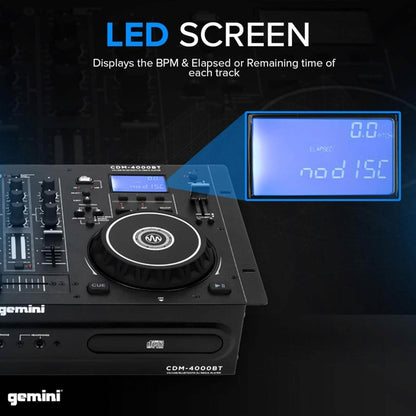 Gemini Sound CDM-4000BT DJ Mixer (Refurbished) - A-1 Thread Vault