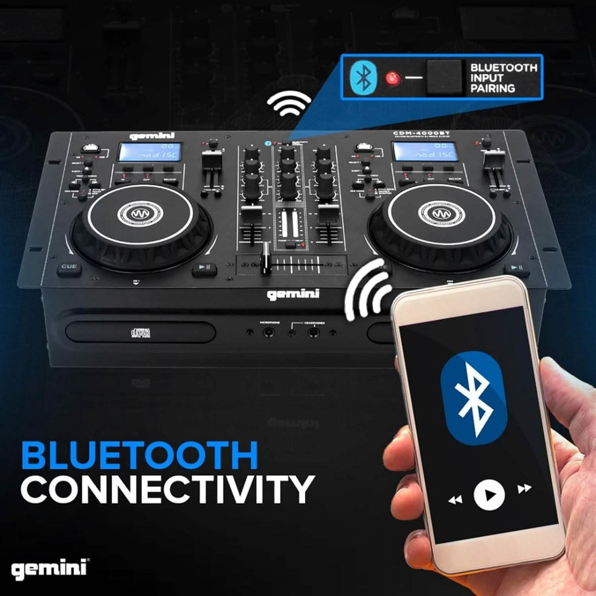Gemini Sound CDM-4000BT DJ Mixer (Refurbished) - A-1 Thread Vault