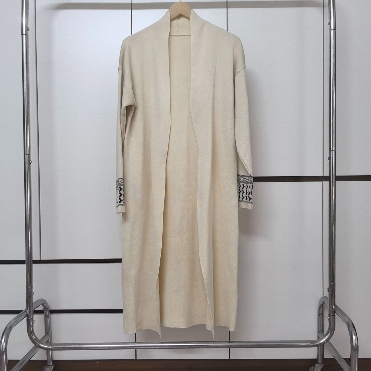 Geometric Jacquard-Trim Ribbed Knit 3-Piece Set(MS471) - A-1 Thread Vault