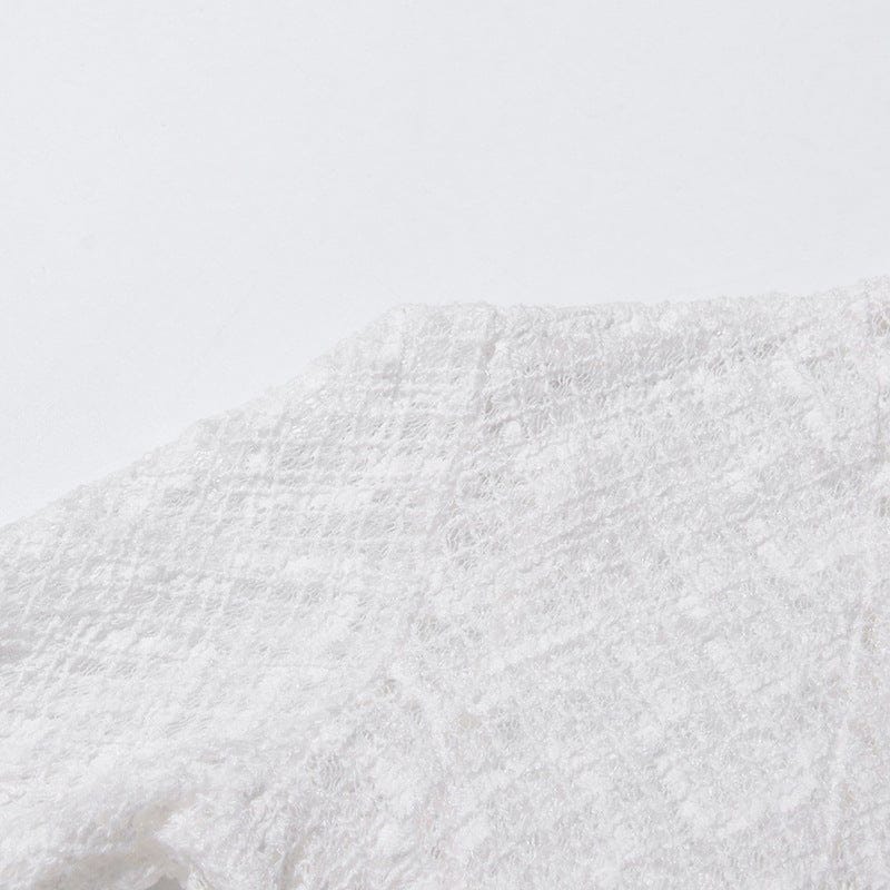 Geometric Lace Mock Neck Maxi Dress (MS397) - A-1 Thread Vault
