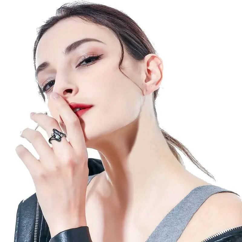 Geometric Zircon Women's Ring - A-1 Thread Vault