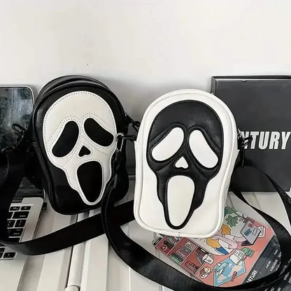 Ghost Skull Pattern Shoulder Bag - A-1 Thread Vault