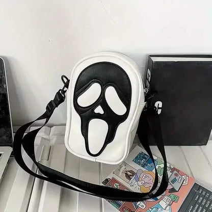 Ghost Skull Pattern Shoulder Bag - A-1 Thread Vault