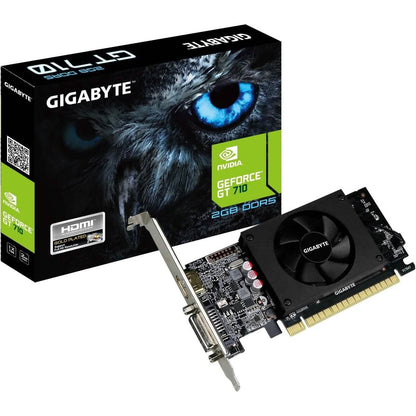 Gigabyte GeForce GT 710 2GB Graphic Cards and Support PCI Express 2.0 X8 Bus Interface (Refurbished) - A-1 Thread Vault