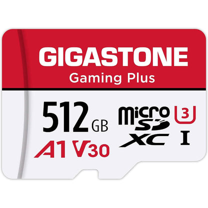 Gigastone 512GB MicroSDXC Memory Card with Adapter (Refurbished) - A-1 Thread Vault