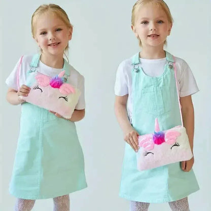 Girls Cute Sequin Plush Unicorn Tie Dye Bag - A-1 Thread Vault