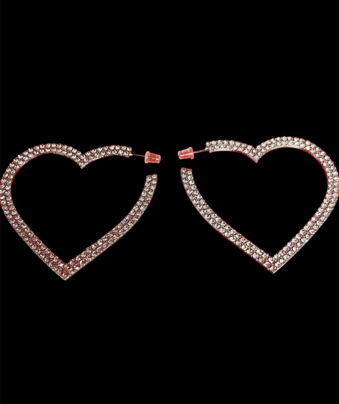 Glitzy Hearts Earrings - A-1 Thread Vault