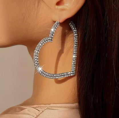 Glitzy Hearts Earrings - A-1 Thread Vault