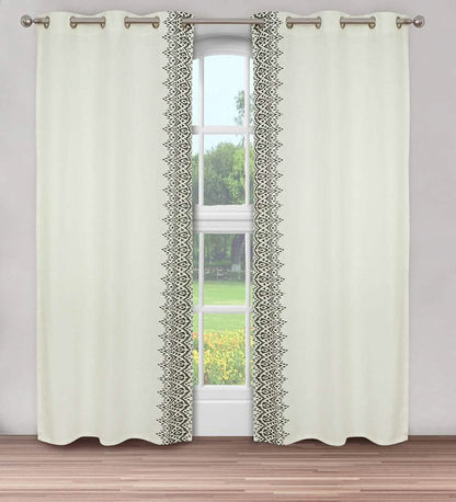 2-Piece Set: Global Capetown Printed Window Panel Pair - A-1 Thread Vault