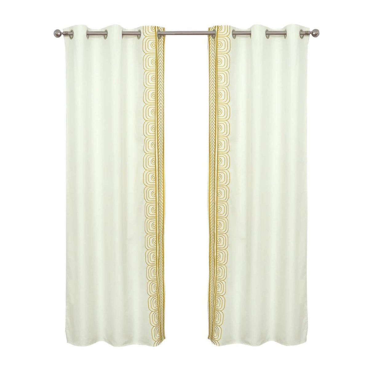 Global Embroidered Window Panel Pair - A-1 Thread Vault