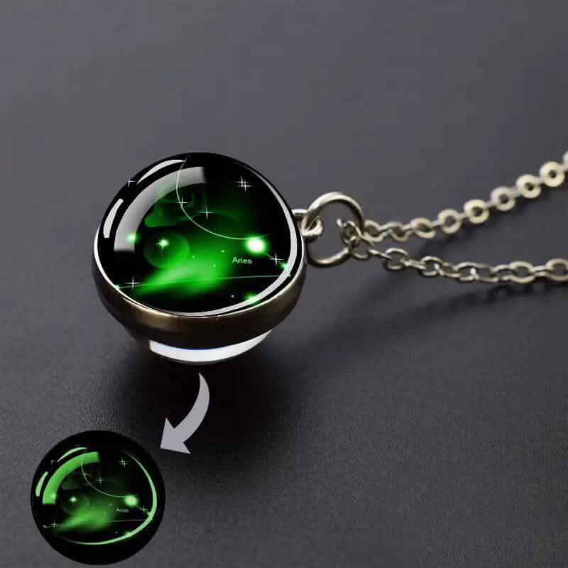 Glow-in-the-Dark Zodiac Pendant Necklace - A-1 Thread Vault