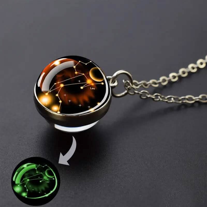 Glow-in-the-Dark Zodiac Pendant Necklace - A-1 Thread Vault