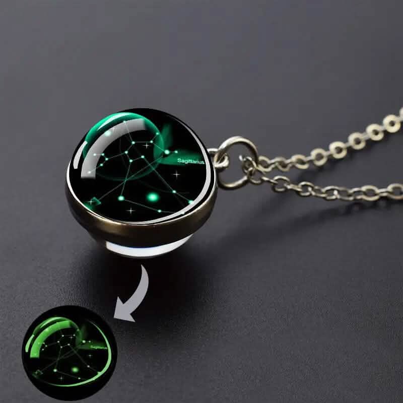 Glow-in-the-Dark Zodiac Pendant Necklace - A-1 Thread Vault
