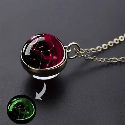 Glow-in-the-Dark Zodiac Pendant Necklace - A-1 Thread Vault