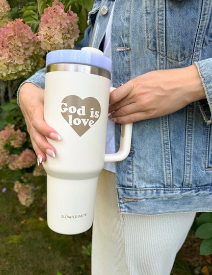 God is Love 40 oz Tumbler - A-1 Thread Vault