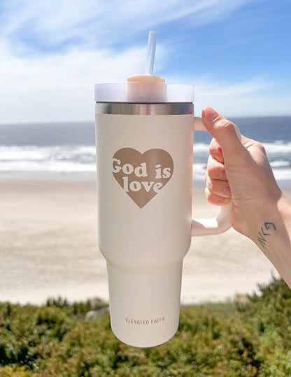 God is Love 40 oz Tumbler - A-1 Thread Vault