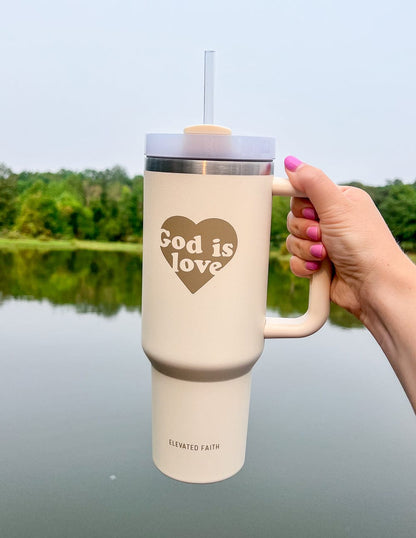 God is Love 40 oz Tumbler - A-1 Thread Vault