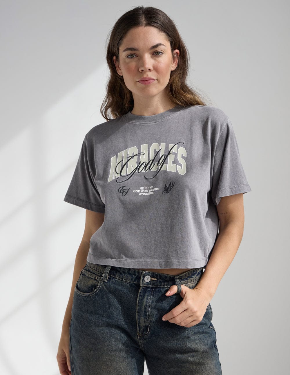 God of Miracles Cropped Women's Tee - A-1 Thread Vault
