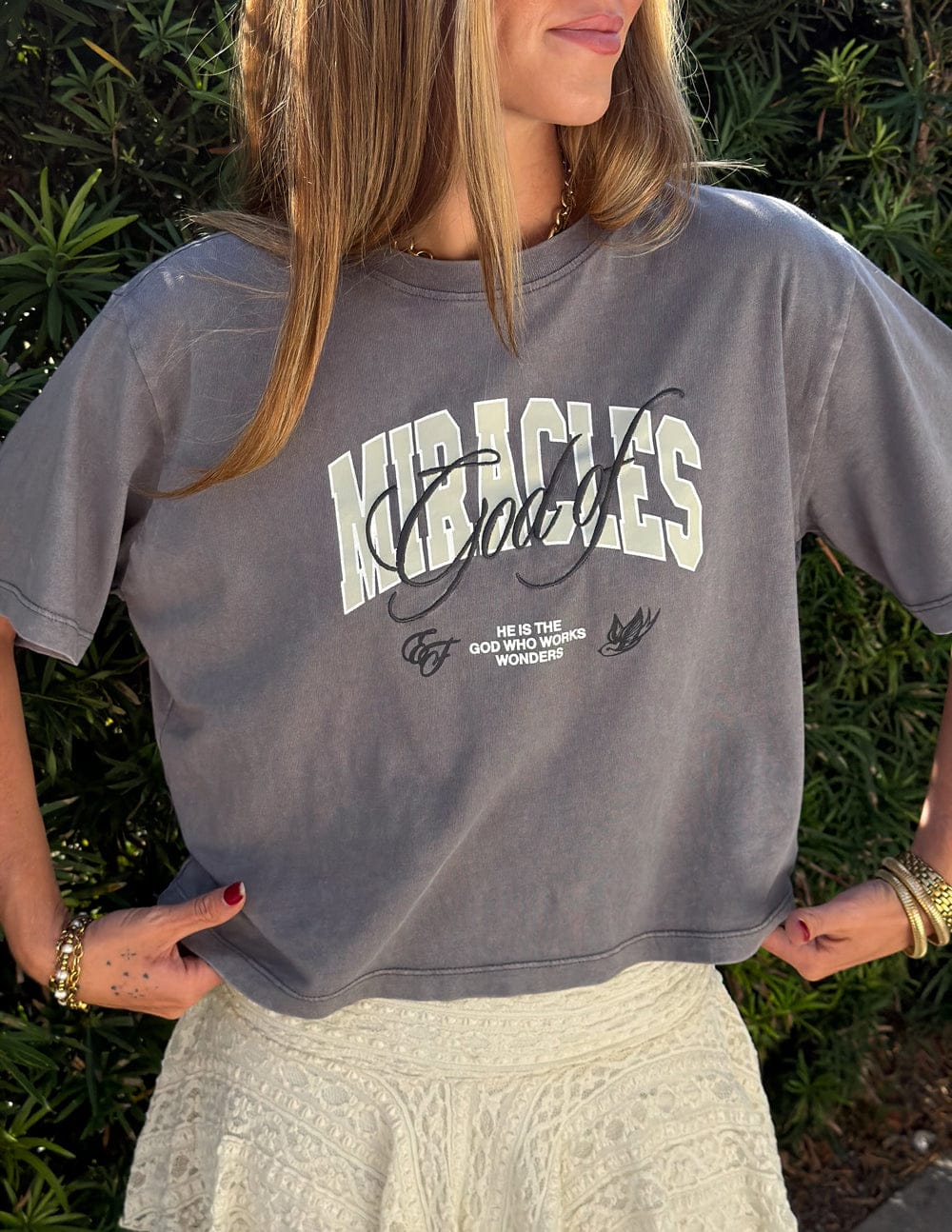 God of Miracles Cropped Women's Tee - A-1 Thread Vault