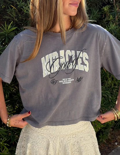 God of Miracles Cropped Women's Tee - A-1 Thread Vault