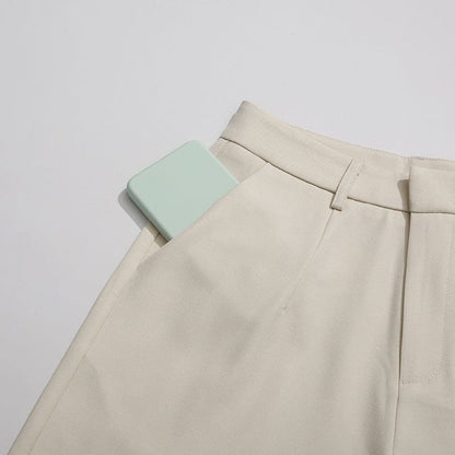 Gold Button Blazer & Straight Leg Pants Set (MS398) - A-1 Thread Vault