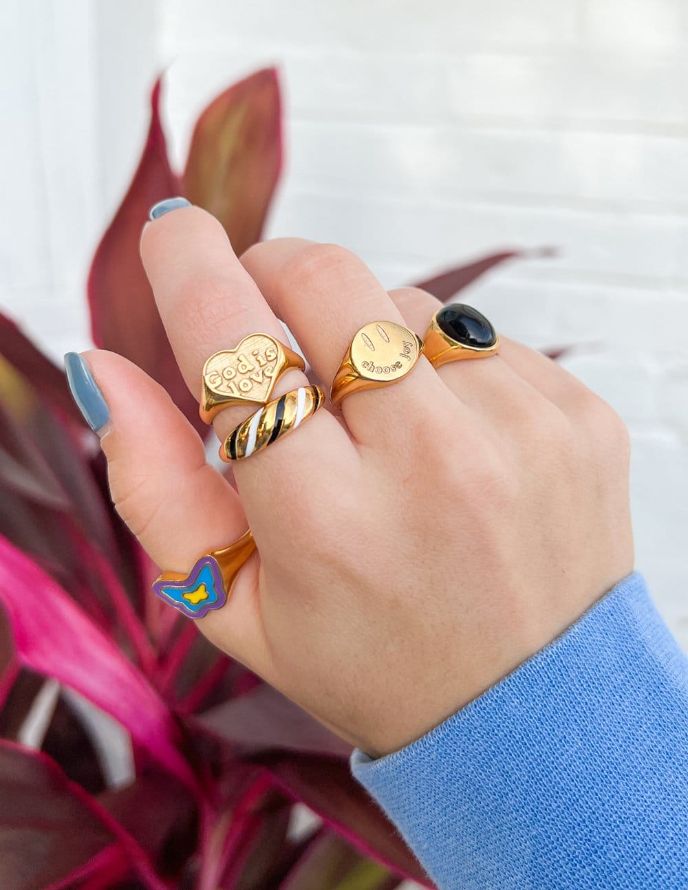Gold Choose Joy Ring - A-1 Thread Vault