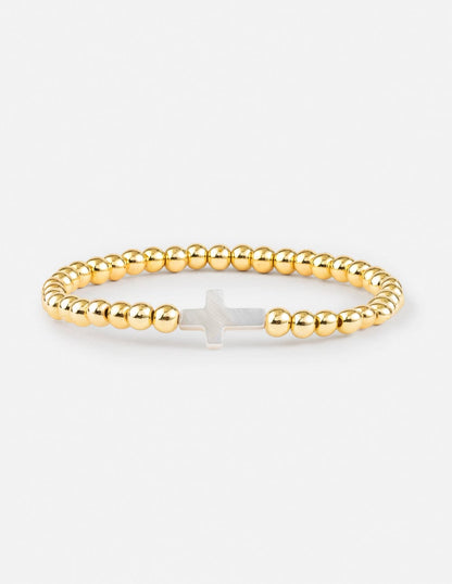 Gold Cross Bracelet - A-1 Thread Vault