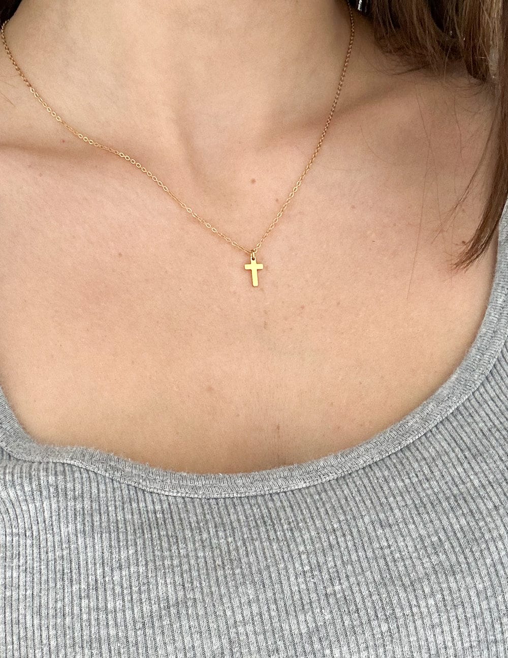 Gold Cross Necklace - A-1 Thread Vault
