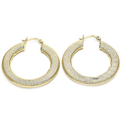 Gold Filled Flat Hoop Earrings - A-1 Thread Vault