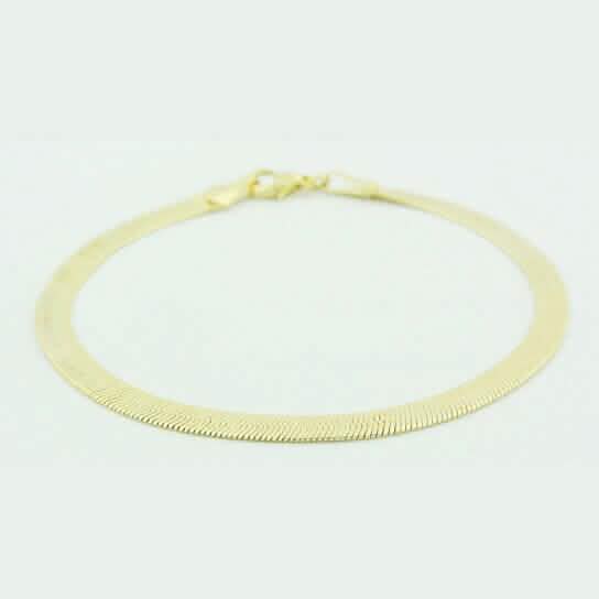 Gold Filled Herringbone 7.5 Inch Bracelet - A-1 Thread Vault