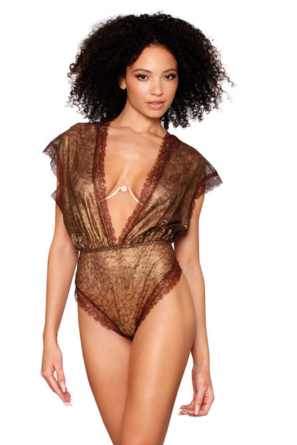 Gold Foil Blouson Teddy Set - A-1 Thread Vault