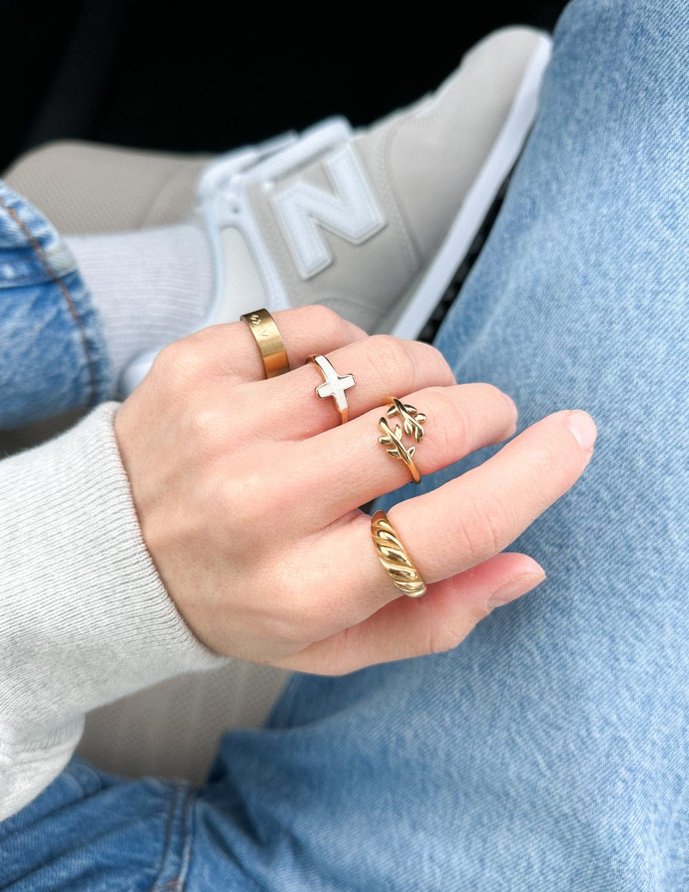 Gold Olive Branch Ring - A-1 Thread Vault