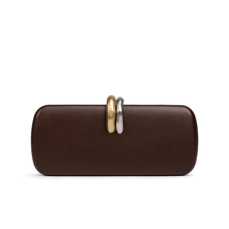 Gold & Silver Accent Structured Clutch Bag(MAC429) - A-1 Thread Vault