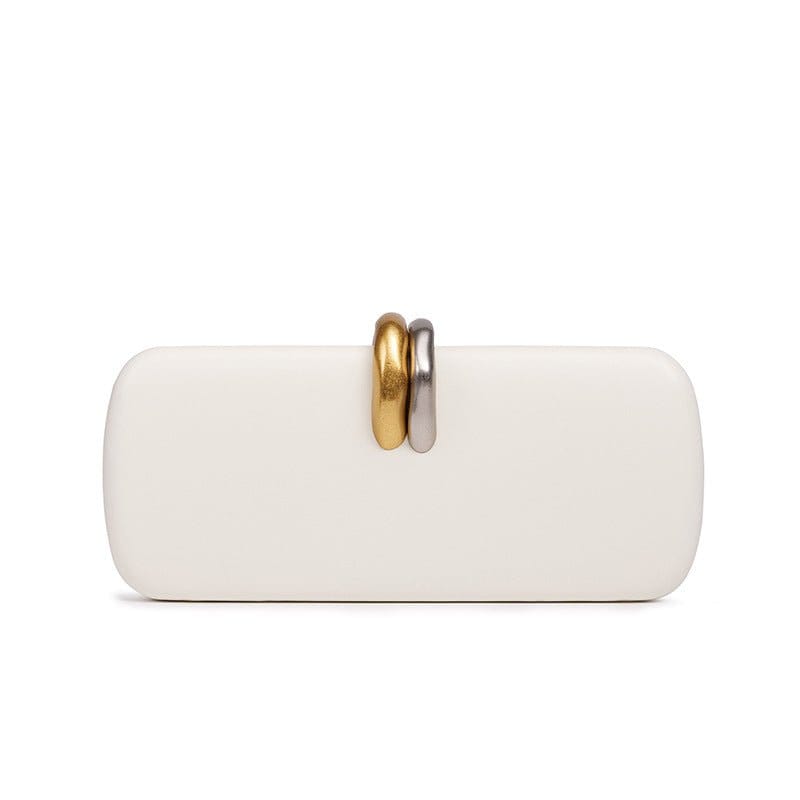 Gold & Silver Accent Structured Clutch Bag(MAC429) - A-1 Thread Vault