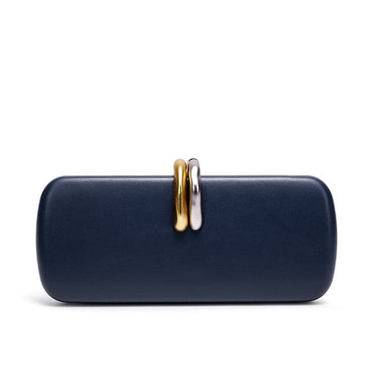 Gold & Silver Accent Structured Clutch Bag(MAC429) - A-1 Thread Vault