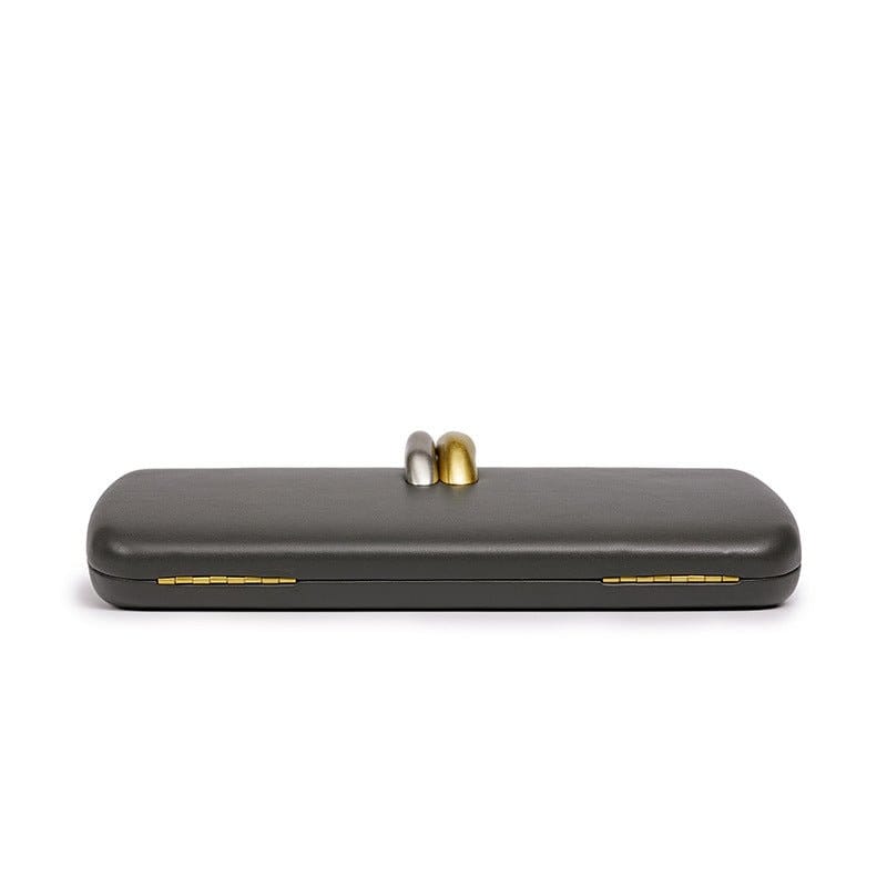 Gold & Silver Accent Structured Clutch Bag(MAC429) - A-1 Thread Vault