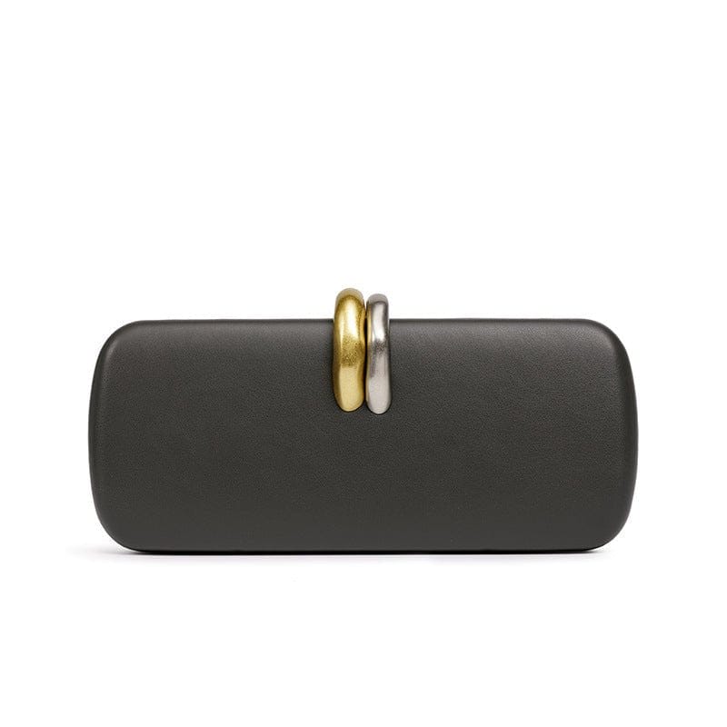 Gold & Silver Accent Structured Clutch Bag(MAC429) - A-1 Thread Vault