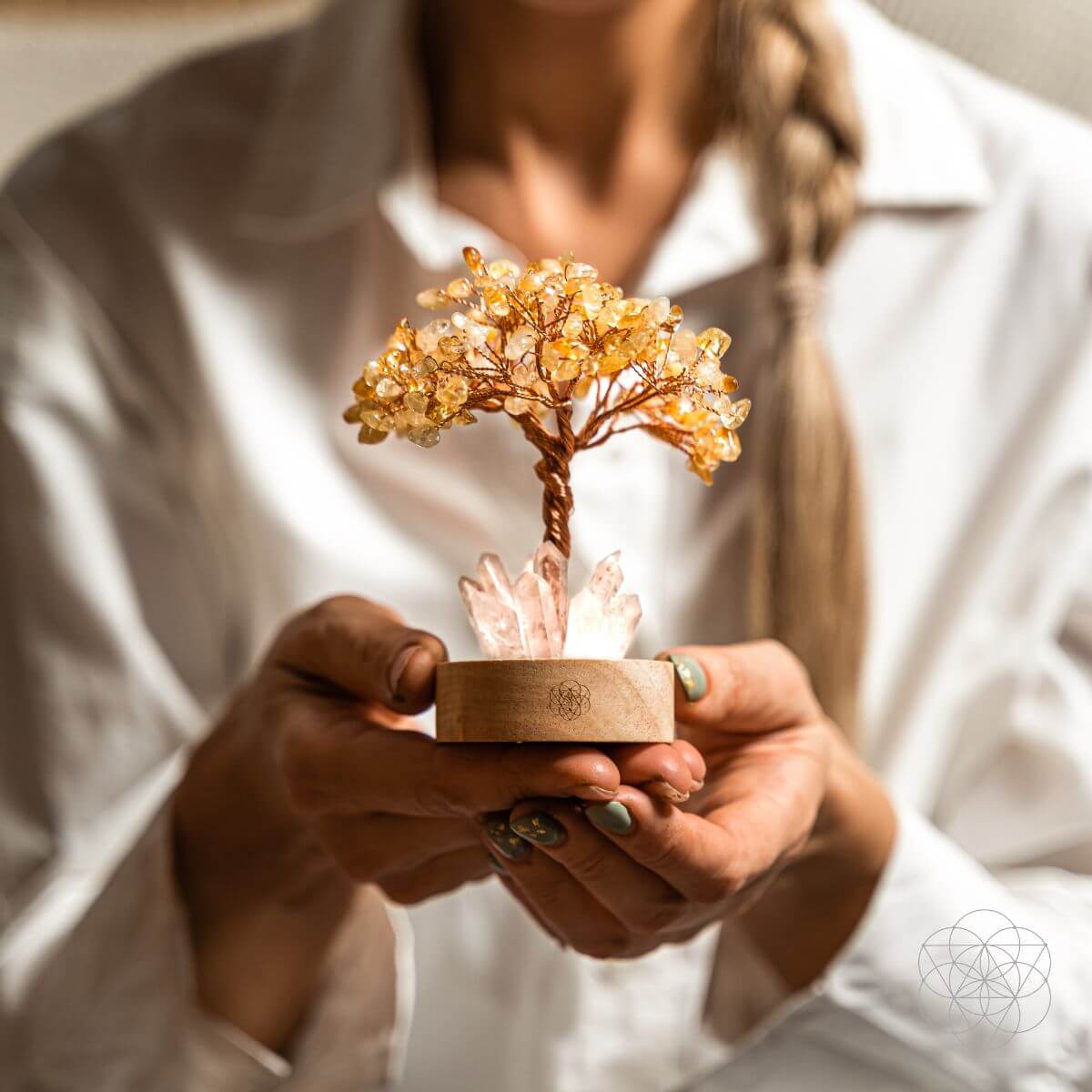 Golden Lamp of Wealth - Citrine Tree - A-1 Thread Vault