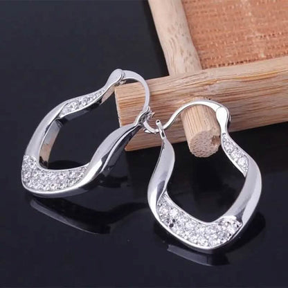 Golden Plated Zircon Jewelry Earrings - A-1 Thread Vault