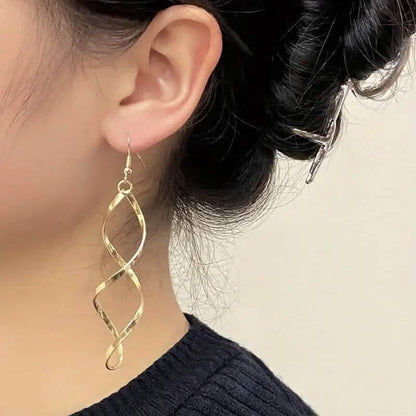 Spiral Design Dangle Earrings - A-1 Thread Vault
