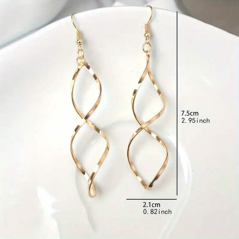Spiral Design Dangle Earrings - A-1 Thread Vault