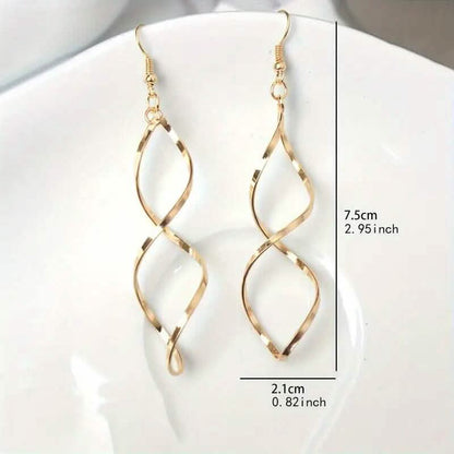 Spiral Design Dangle Earrings - A-1 Thread Vault