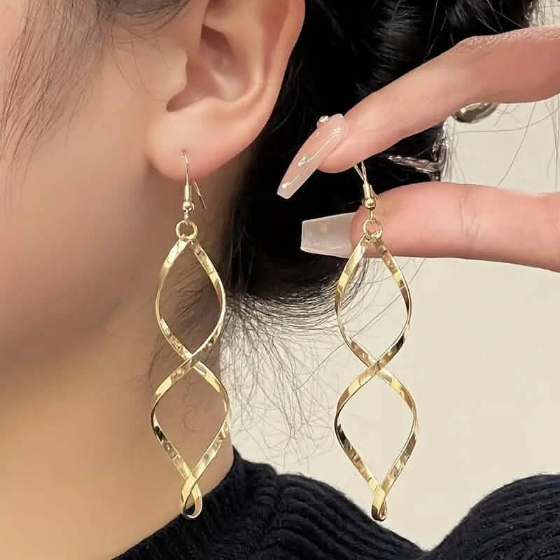 Spiral Design Dangle Earrings - A-1 Thread Vault