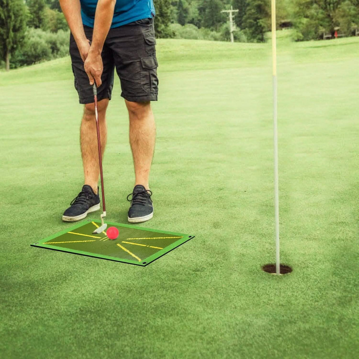 Golf Training Mat for Swing Detection Batting Path Feedback - A-1 Thread Vault