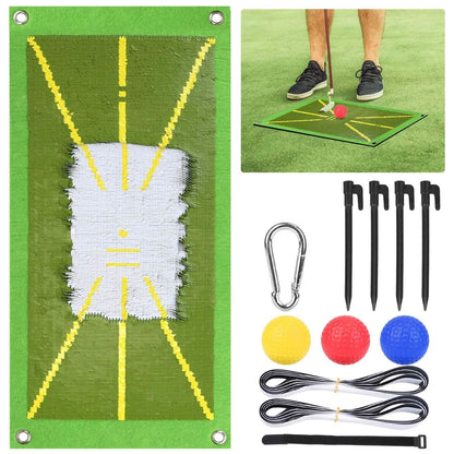 Golf Training Mat for Swing Detection Batting Path Feedback - A-1 Thread Vault