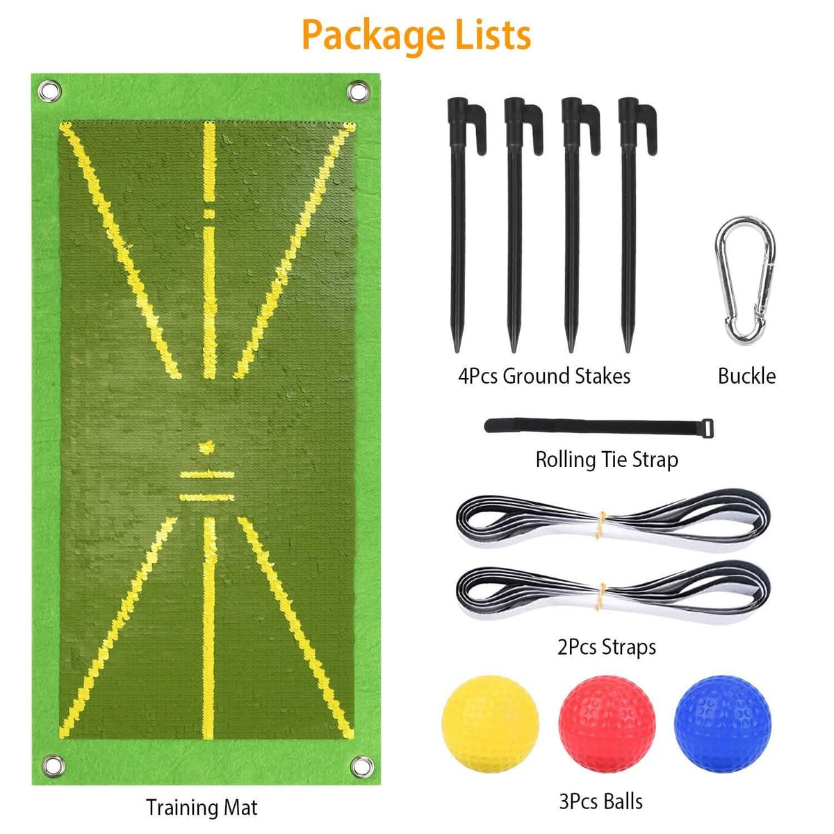 Golf Training Mat for Swing Detection Batting Path Feedback - A-1 Thread Vault