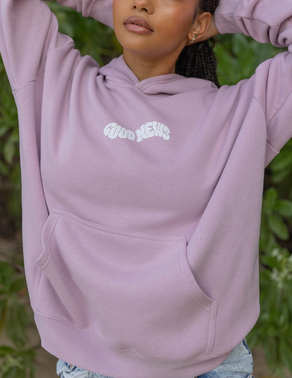Good News Pink Unisex Hoodie - A-1 Thread Vault